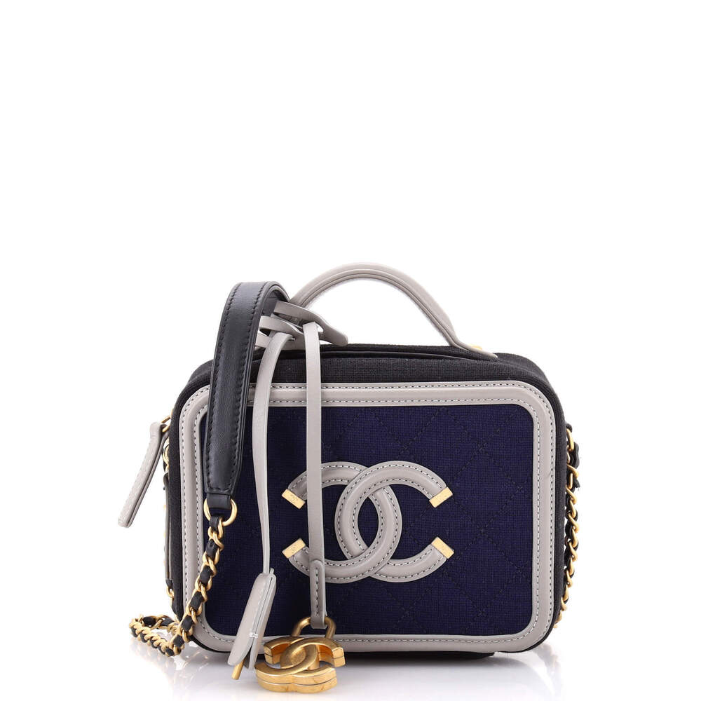 Chanel Small Filigree Vanity Case